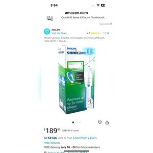 Sonicare electric toothbrush charger and base